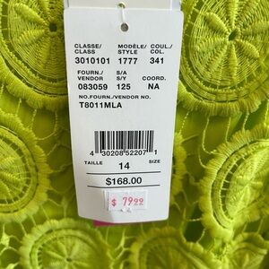 Lime Green Lace Mini Dress